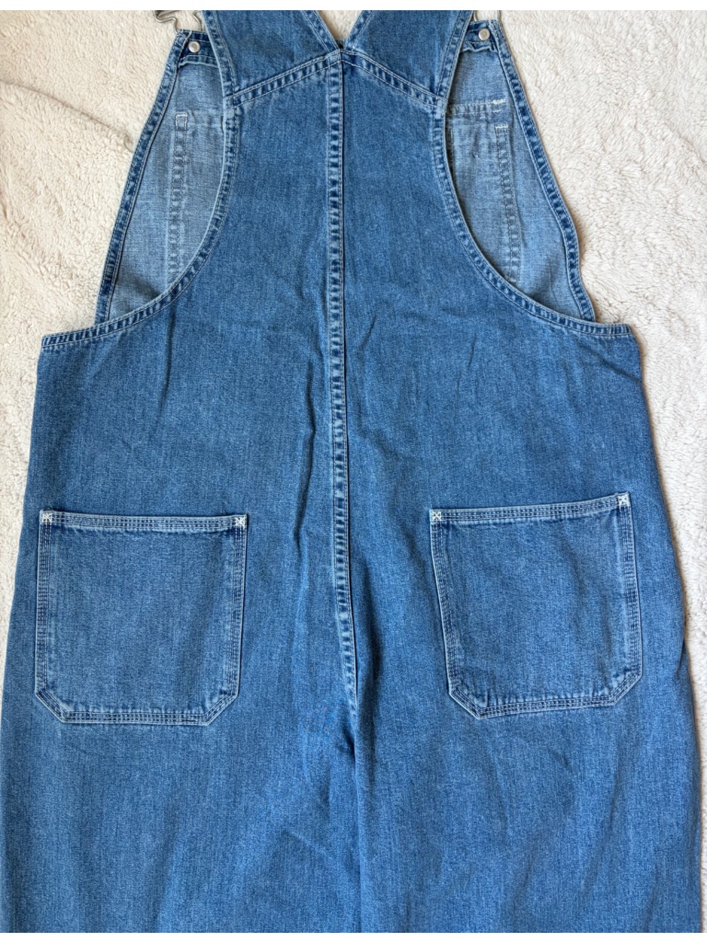 Gap Factory Classic Blue Denim Overalls Size Medium - Picture 6 of 10